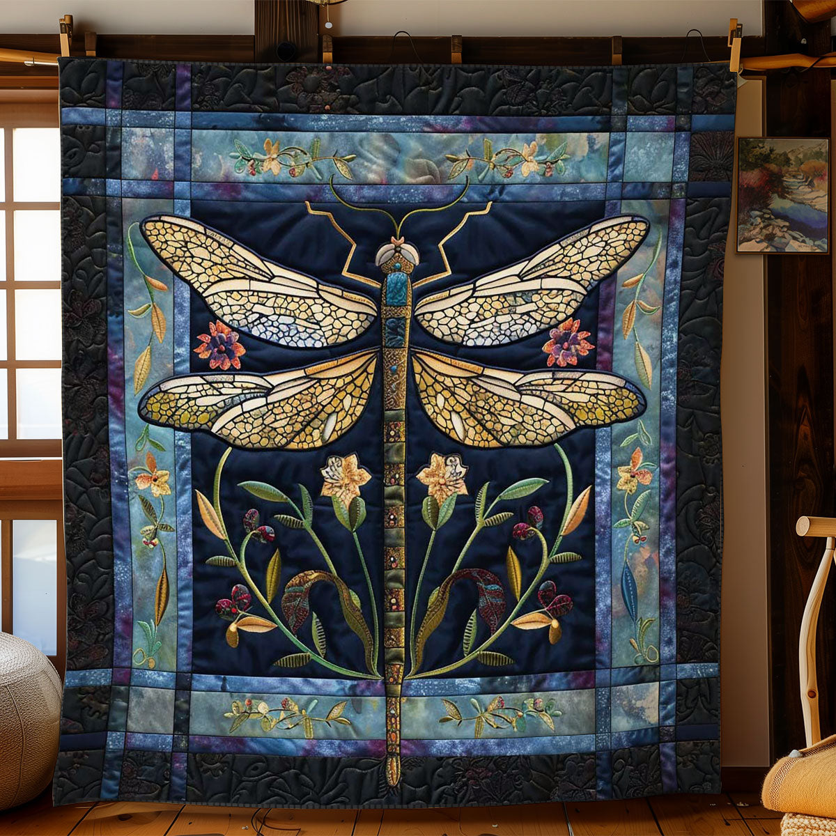 Dragonfly Celestial Glow WN2808035CL Quilt