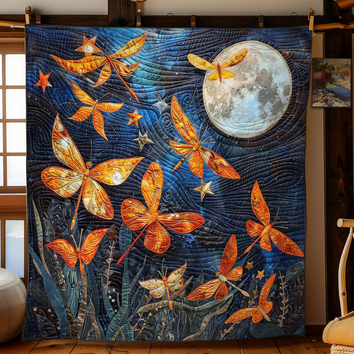 Dragonfly Dance Under The Stars WN2708045CL Quilt