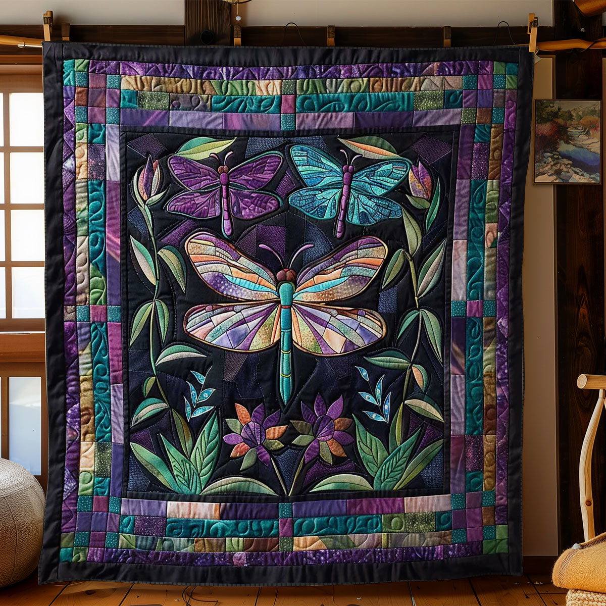 Dragonfly Dance WN2708004CL Quilt