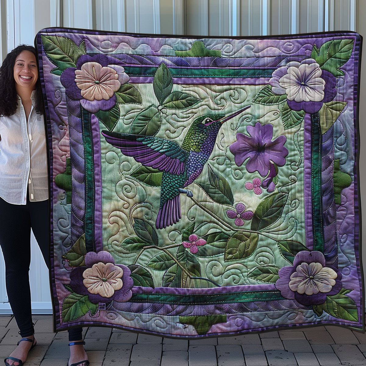 Dreamy Hummingbird WN0908133CL Quilt