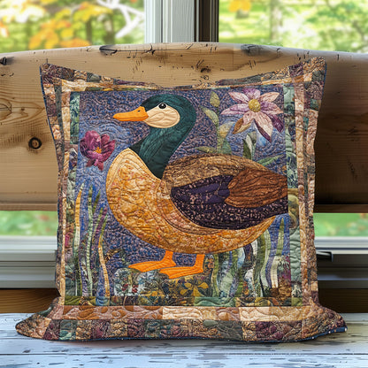 Duck And Flowers WN3107061CL Quilt Pillow Case