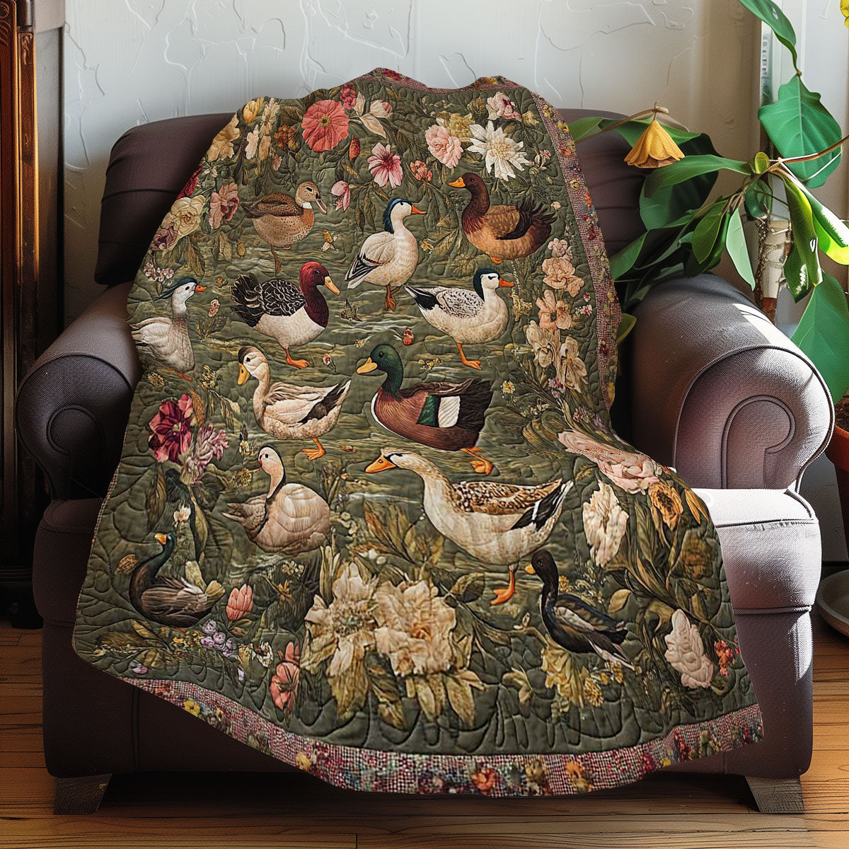 Duckling Floral WN3107012CL Quilt