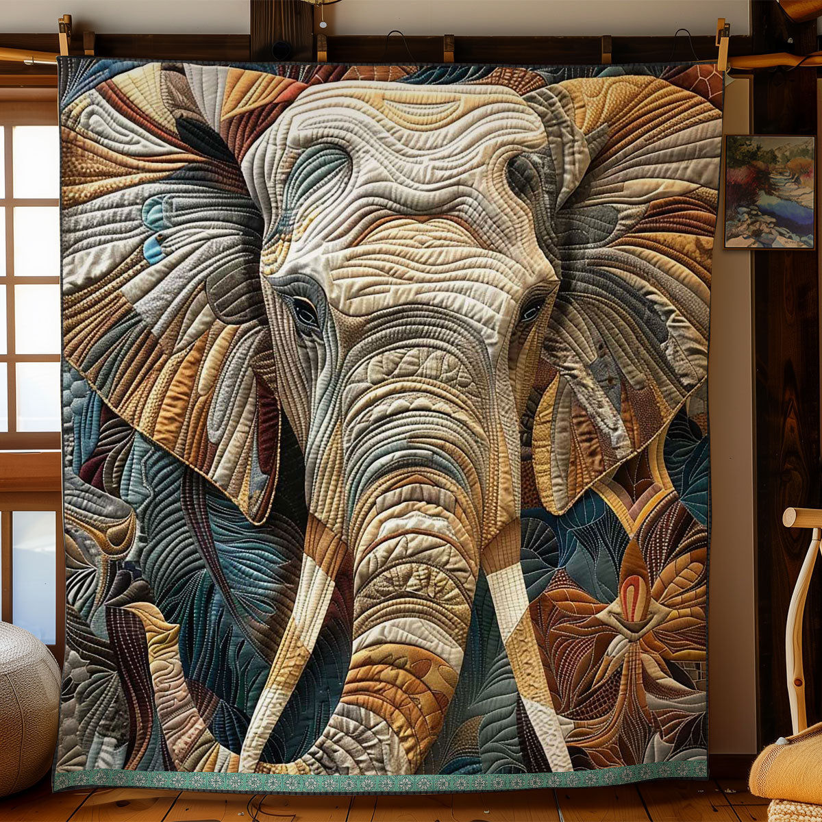 Earthy Elephant WN2908013CL Quilt