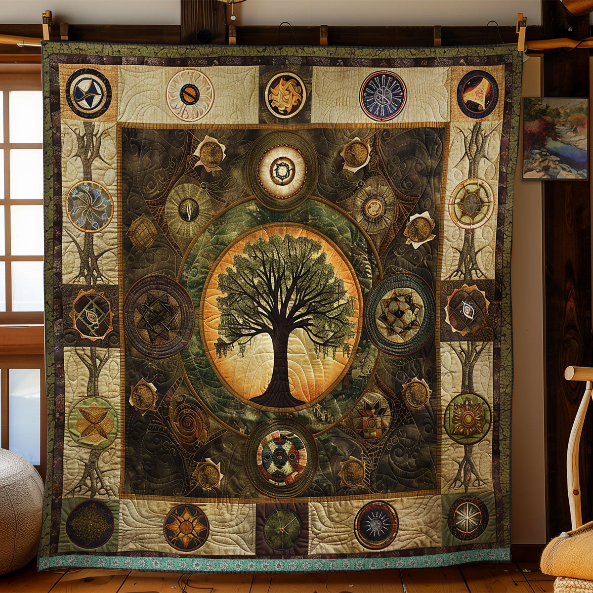 Enchanted Tree Of Life WN1709038CL Quilt