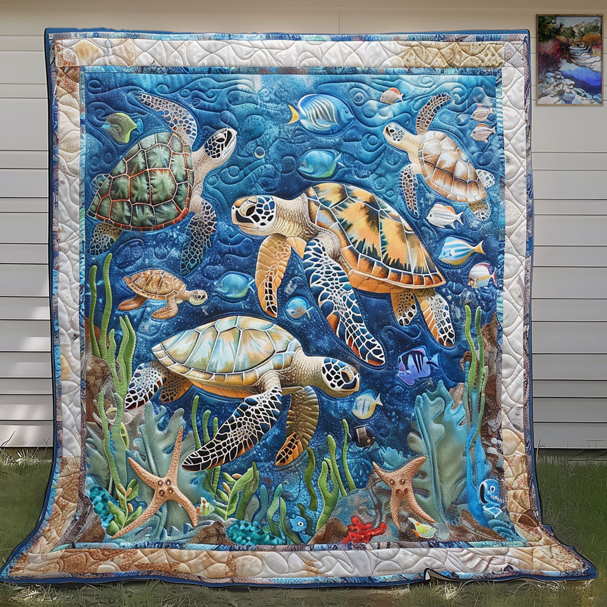 Family Turtle SR2208002CL Quilt