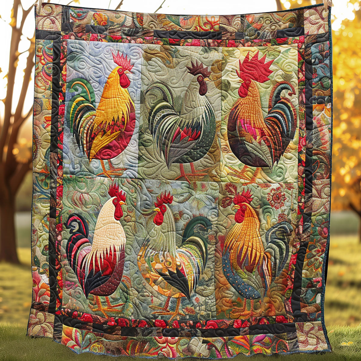 Farmhouse Chicken SR1608039CL Quilt