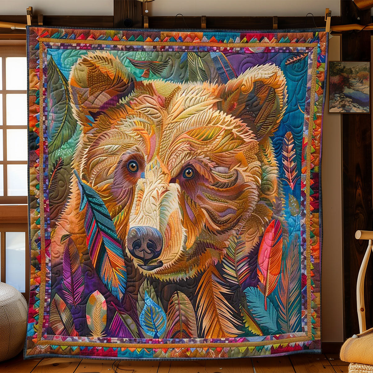 Feathered Bear Grove WN1408053CL Quilt