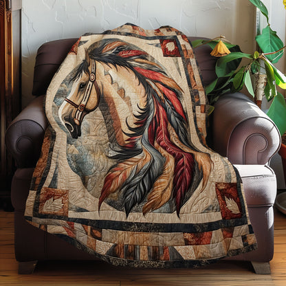 Feathers And Horse WN0108061CL Quilt