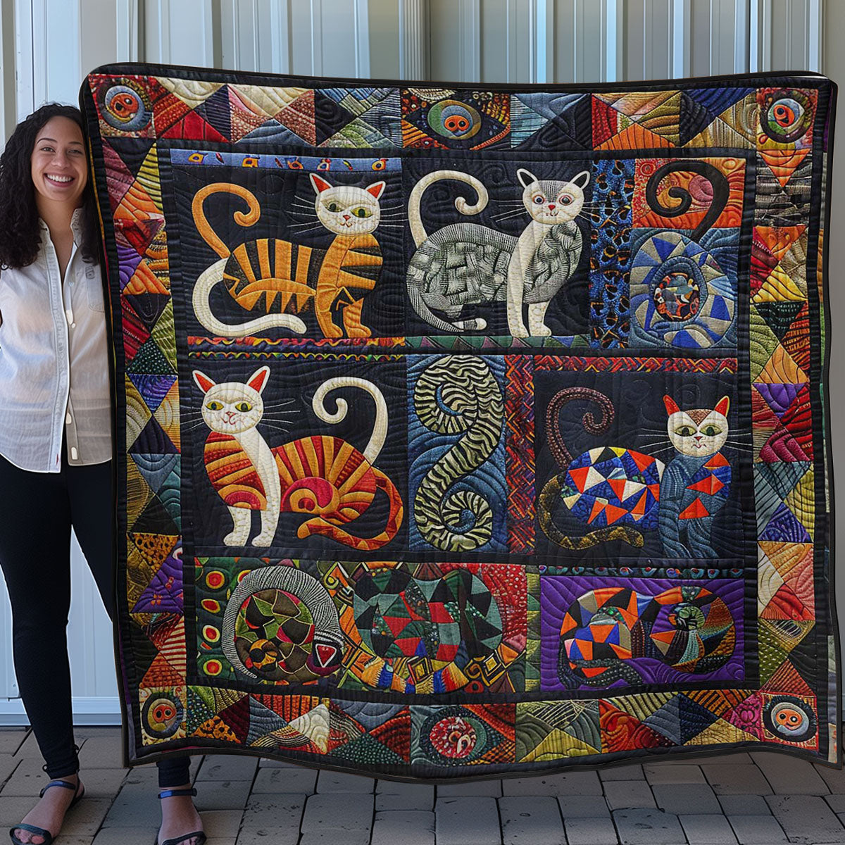 Feline Chuckles WN0908073CL Quilt