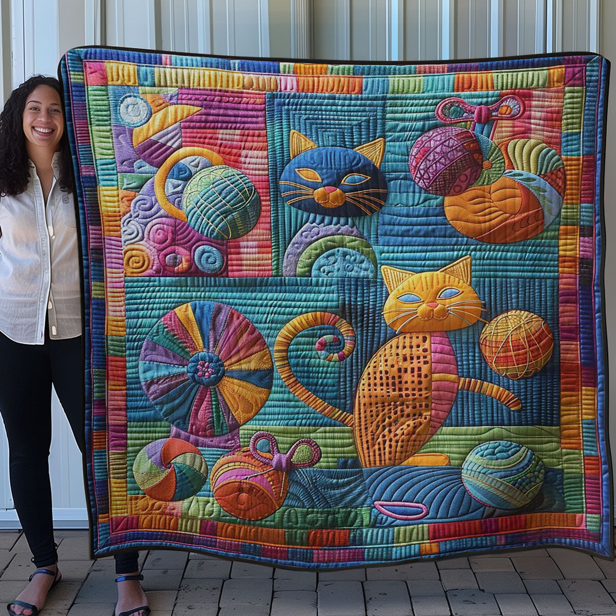 Feline Fun WN0908052CL Quilt