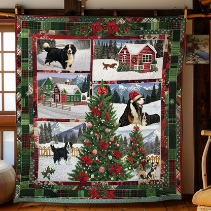 Festive Bernese Mountain WN3008018CL Quilt