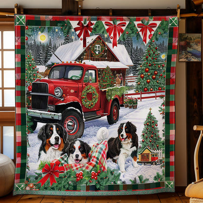Festive Bernese Ride WN3008035CL Quilt