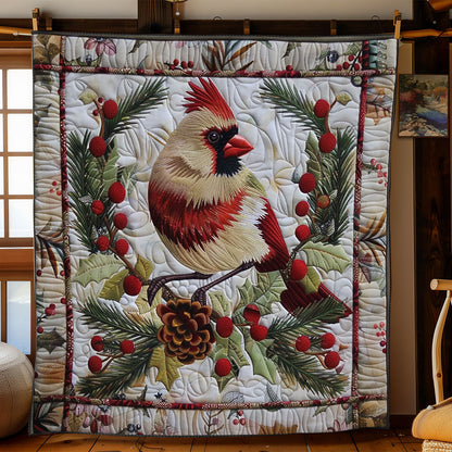 Festive Cardinal WN2208040CL Quilt
