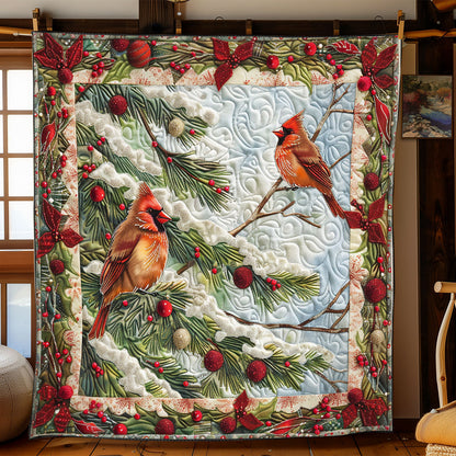 Festive Cardinals WN2208057CL Quilt