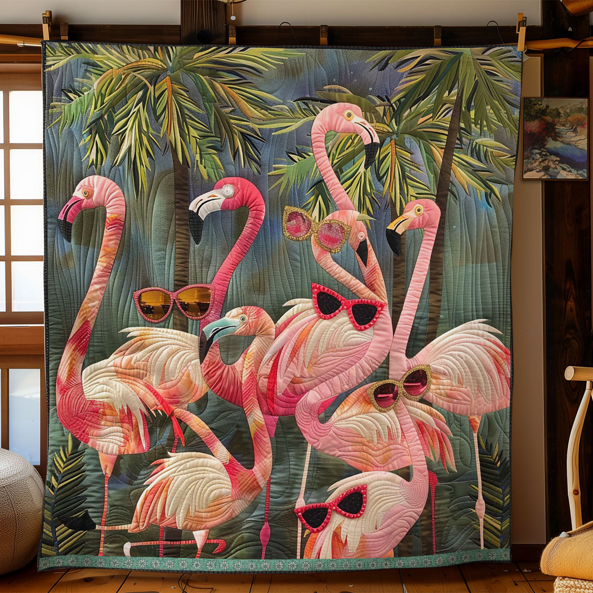 Flamingo Fashion Flair WN0909038CL Quilt
