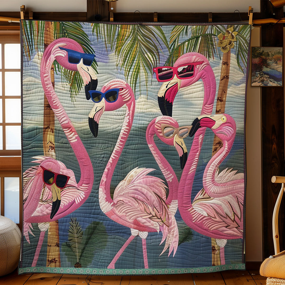 Flamingo Lagoon WN0909037CL Quilt