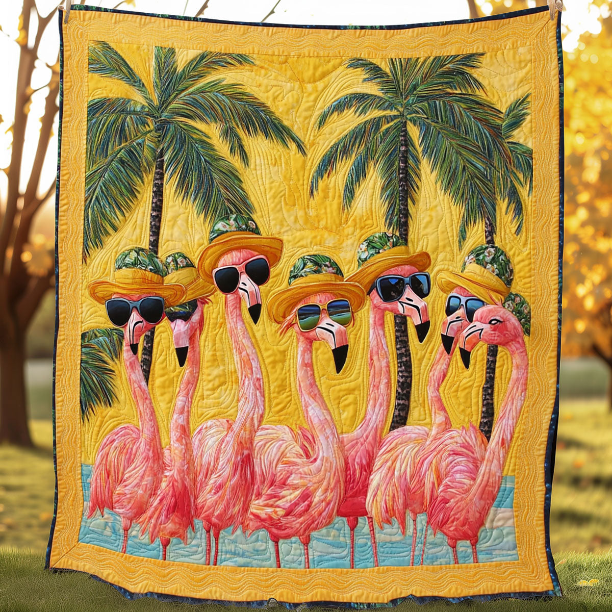 Flamingo Oasis SR0708029CL Quilt