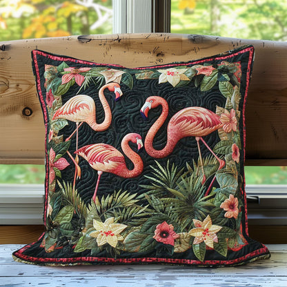 Flamingos And Flowers WN2907067CL Pillow Case