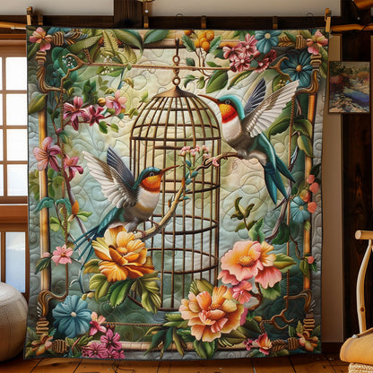 Flower Hummingbirds SR2308027CL Quilt