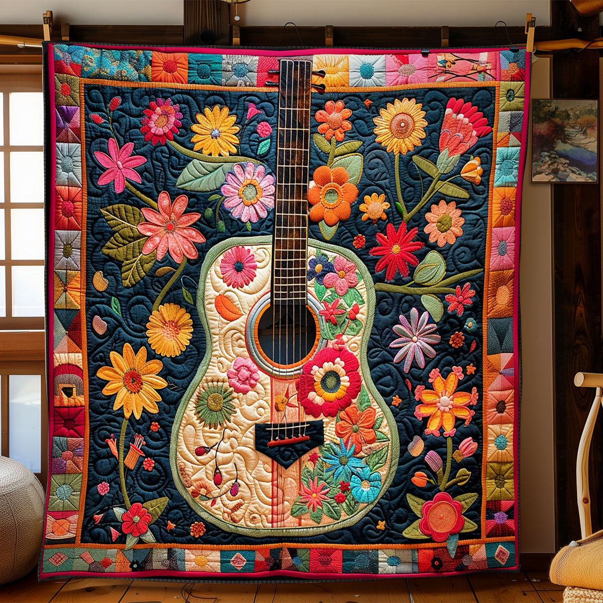 Flower Power Strings WN2208121CL Quilt