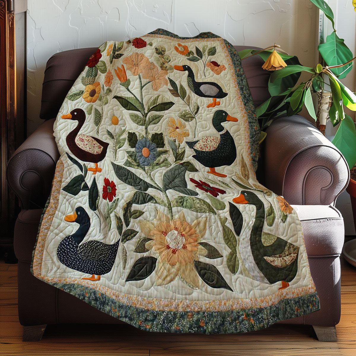 Flowered Duck Cozy WN3107010CL Quilt