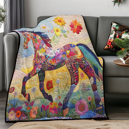 Flowers Horse WM0608005CL Quilt