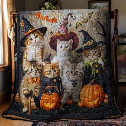 Fondly Cat Halloween WM2308049CL Quilt