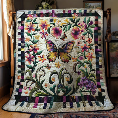 Foral Butterfly WM2808086CL Quilt