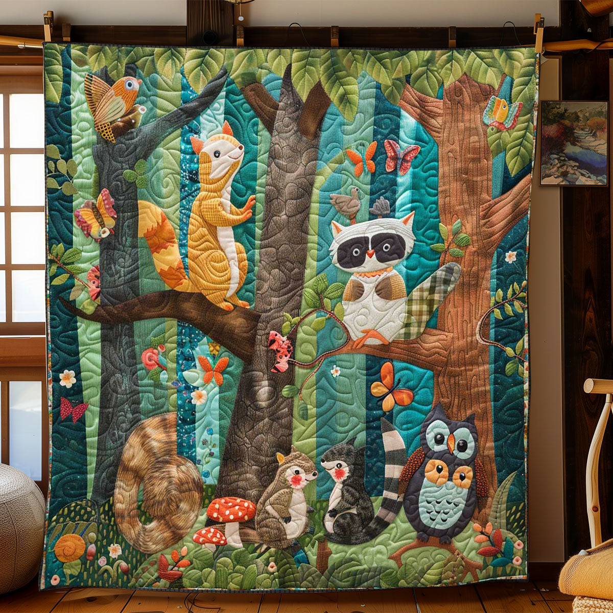 Forest Friends Adventure WN2608019CL Quilt