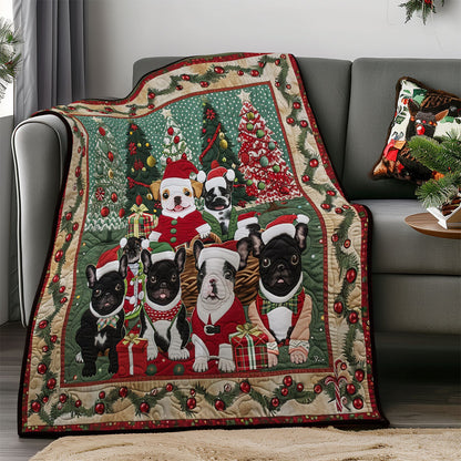 French Bulldog Family SR2008028CL Quilt