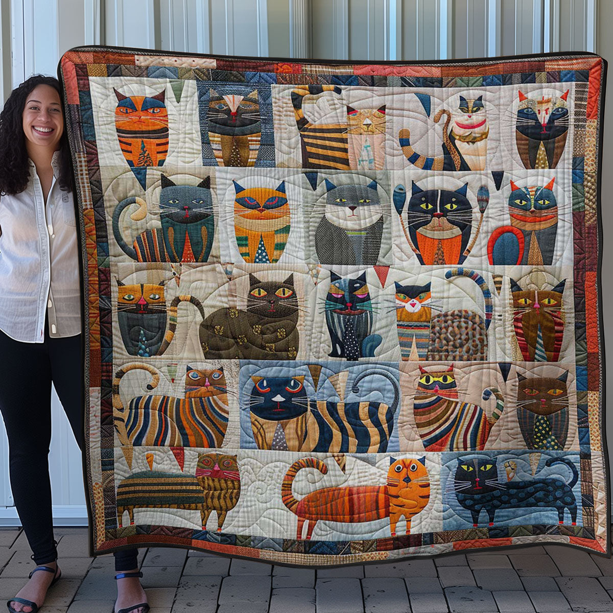 Funny Cats WN0908058CL Quilt