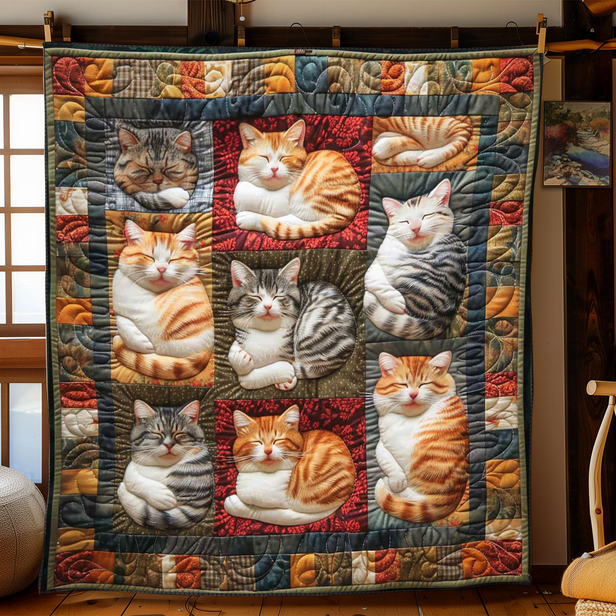 Furry Cats WN2108033CL Quilt