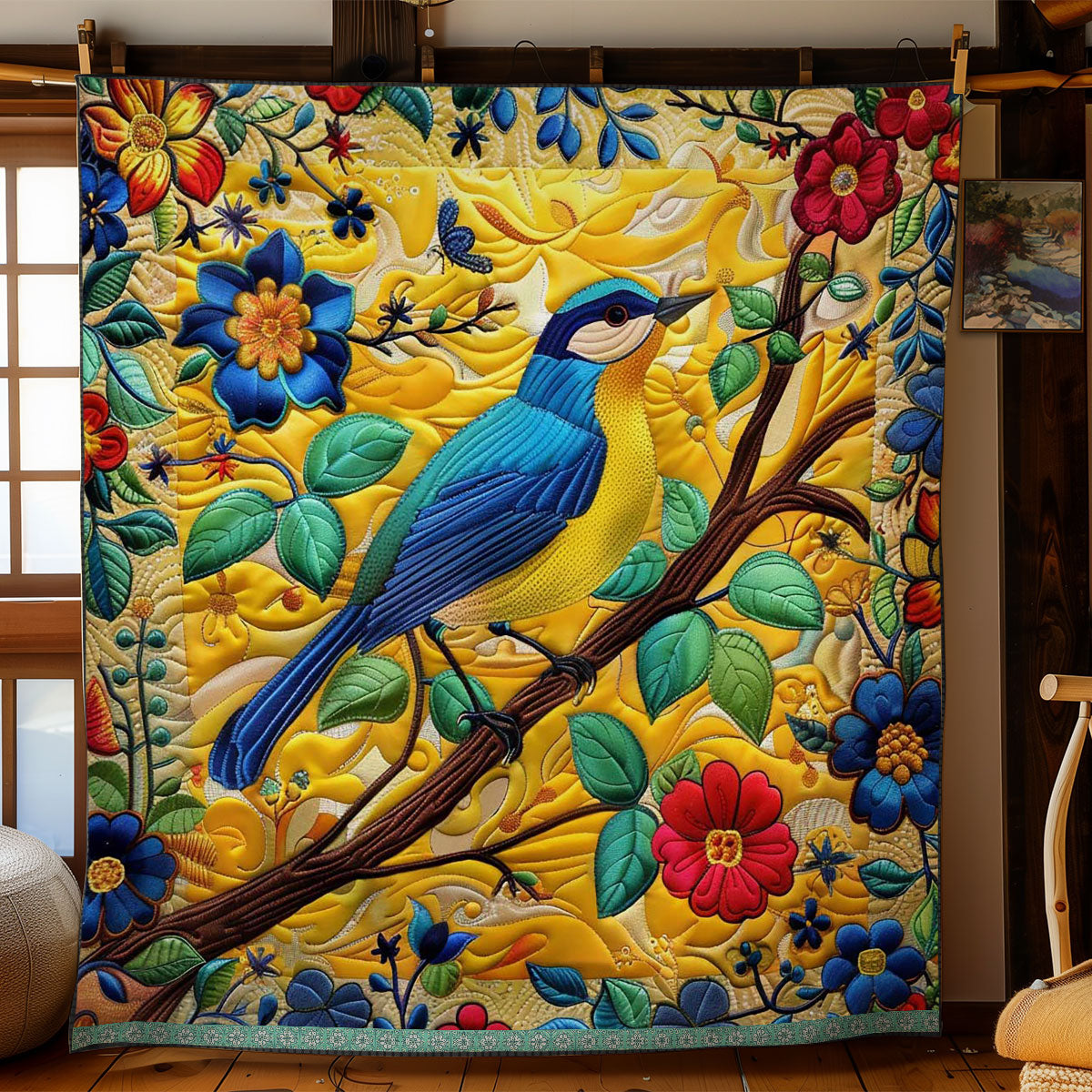 Gentle Bluebird WN0509034CL Quilt