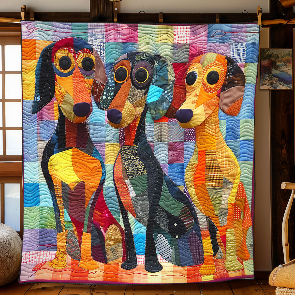 Gentle Dachshund WN2208074CL Quilt