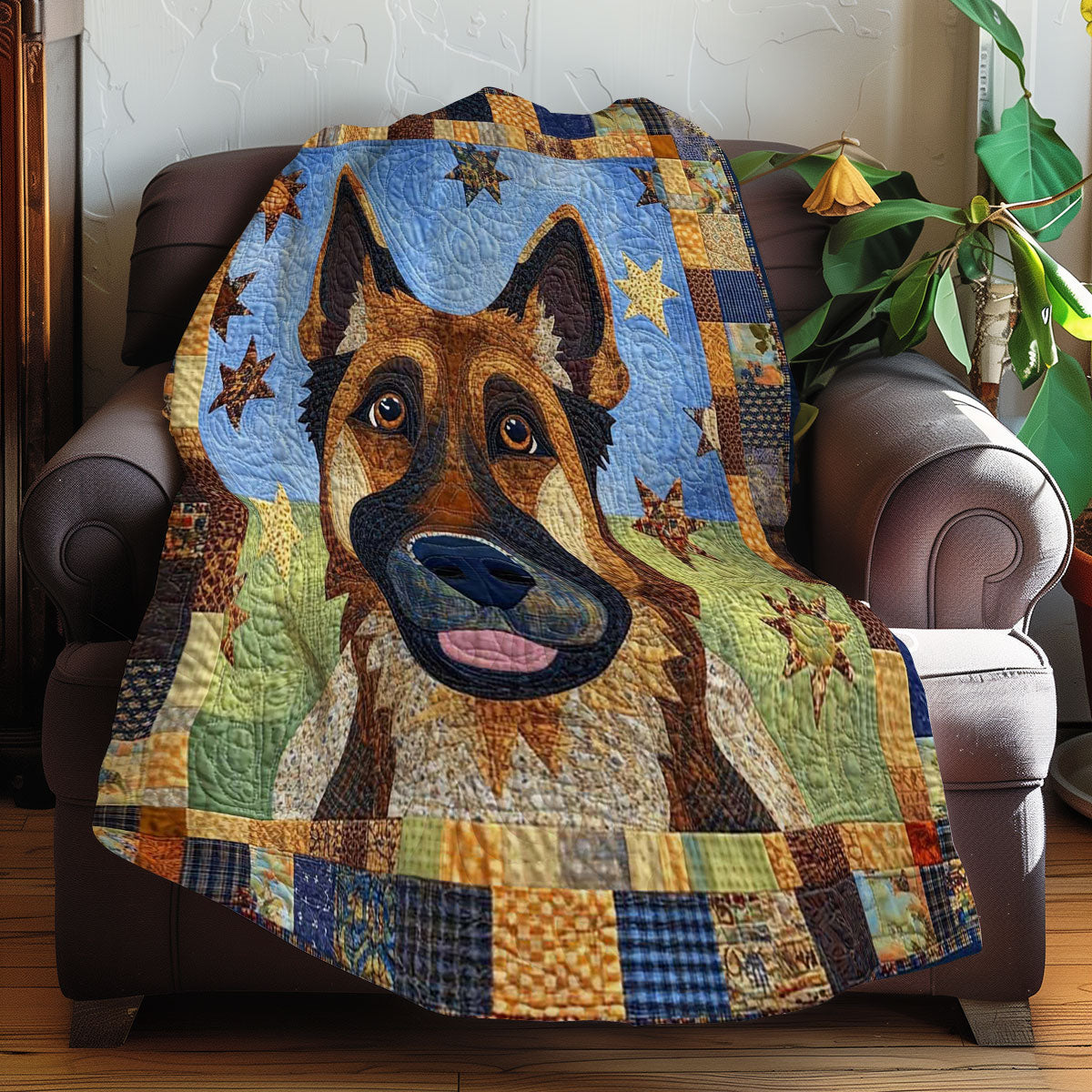 German Shepherds Cute WN0608020CL Quilt