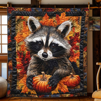 Ghostly Halloween Raccoon WN1508066CL Quilt