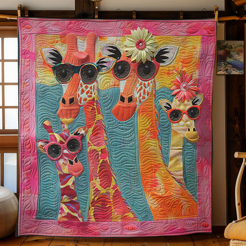 Giraffes Festival SR2208051CL Quilt