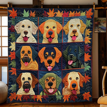 Golden Dogs Autumn Bliss WN2708022CL Quilt