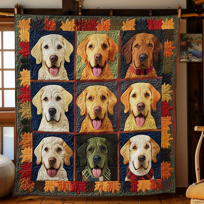 Golden Dogs Autumn Dreams WN2708021CL Quilt