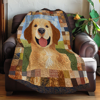 Golden Retriever Cute WN0608023CL Quilt