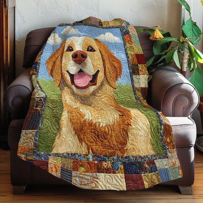 Golden Retriever Funny WN0608021CL Quilt