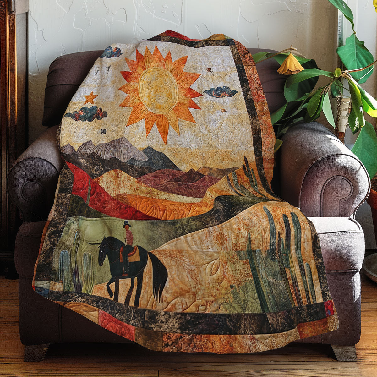 Golden Sun Cowboy WN0108064CL Quilt