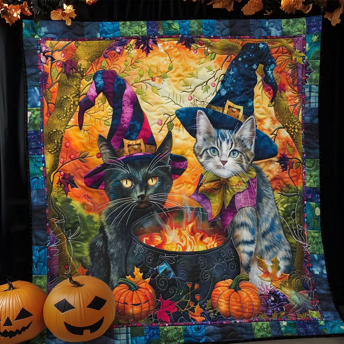 Halloween Cat's Spell WN1408041CL Quilt