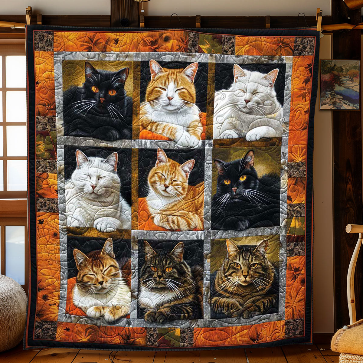 Halloween Cats Slumber WN1508112CL Quilt