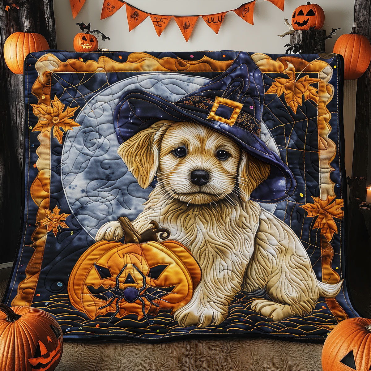 Halloween Dog Night SR2008033CL Quilt