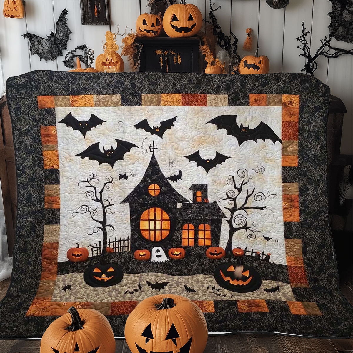 Halloween Fright WN0608063CL Quilt