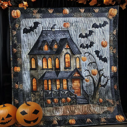 Halloween Haunted Manor WN1408076CL Quilt