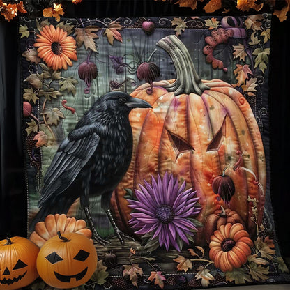 Halloween Pumpkin Crow WN1908072CL Quilt