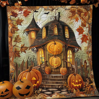 Halloween Pumpkin Mansion WN1908062CL Quilt