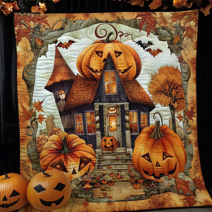 Halloween Pumpkin Retreat WN1908065CL Quilt